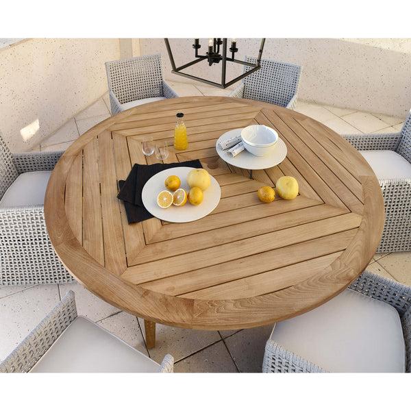 Home Fashion Chesapeake 80" Round Outdoor Dining Table