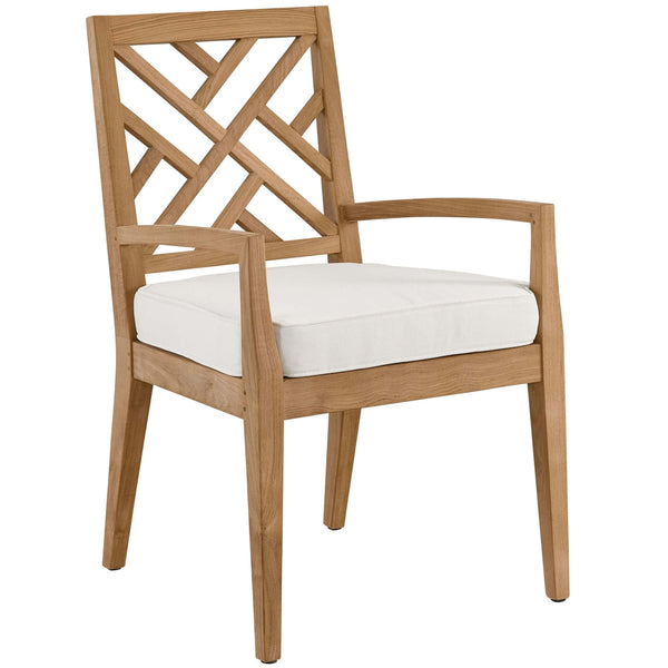 home fashion Chesapeake Fret Back Outdoor Arm Chair