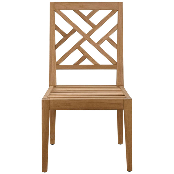 Home Fashion Chesapeake Fret Back Outdoor Side Chair Set Of 2