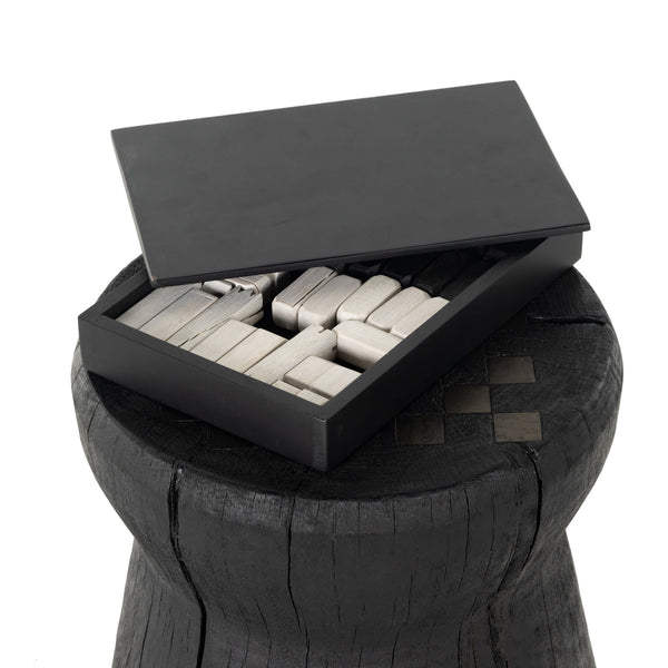 Home Fashion Chess Table Carbonized Black By Four Hands