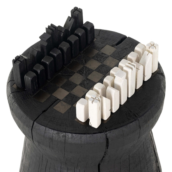 Home Fashion Chess Table Carbonized Black By Four Hands