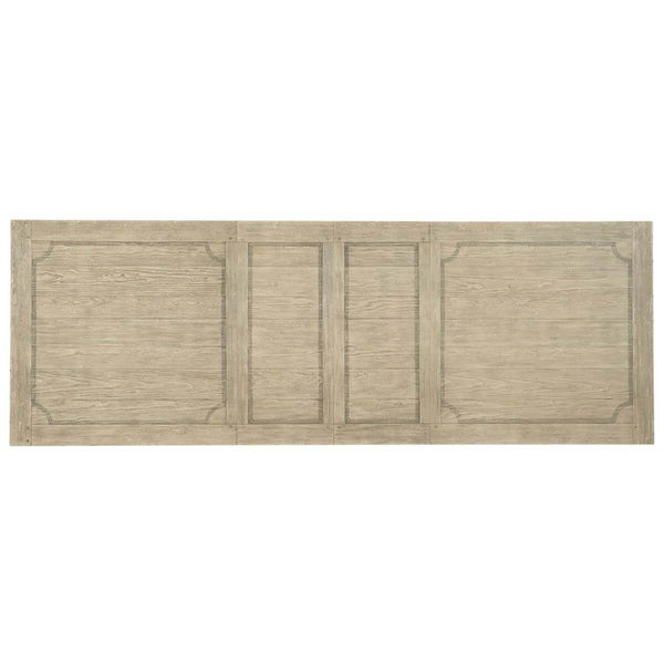 Home Fashion Ciao Bella 84" Trestle Dining Table Flaky White/Black Base