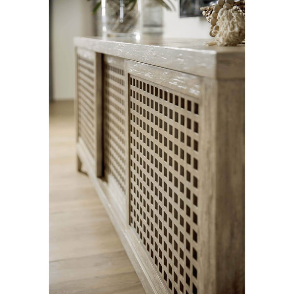 Home Fashion Ciao Bella Entertainment Console Flaky White