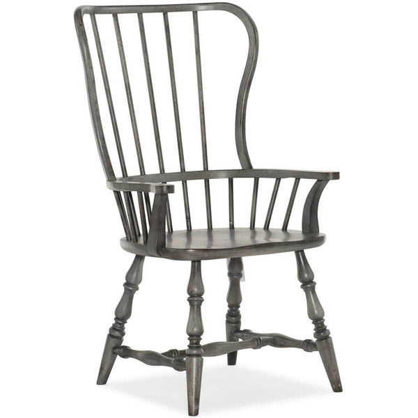 home fashion Ciao Bella Spindle Back Arm Chair Speckled Gray Set of 2