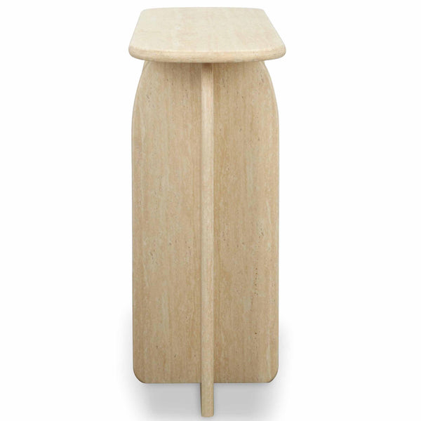 Home Fashion Clementine Console Table Travertine Finish