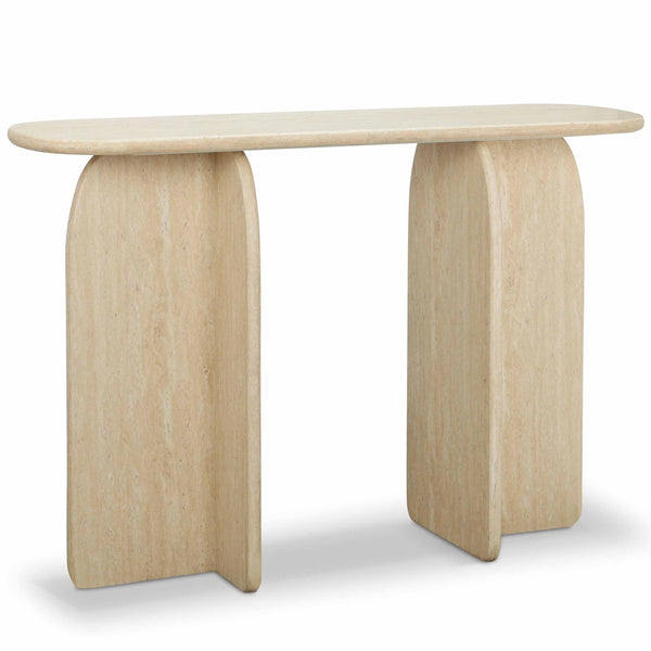 home fashion Clementine Console Table Travertine Finish