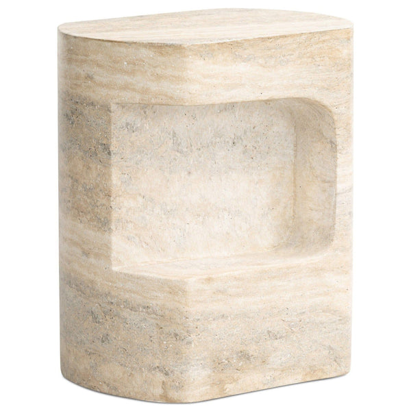 home fashion Clementine End Table Textured Sandy Grey by Four Hands