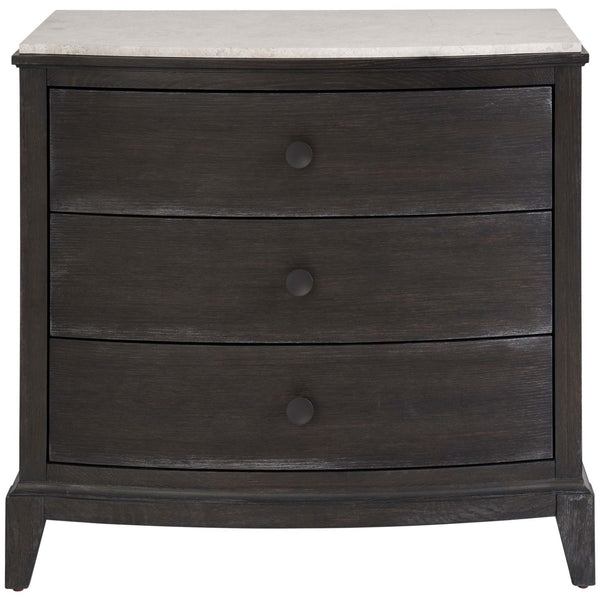 Home Fashion Coalesce 3 Drawer Nightstand Ravenwood