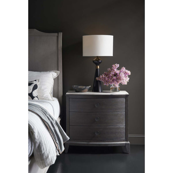 Home Fashion Coalesce 3 Drawer Nightstand Ravenwood