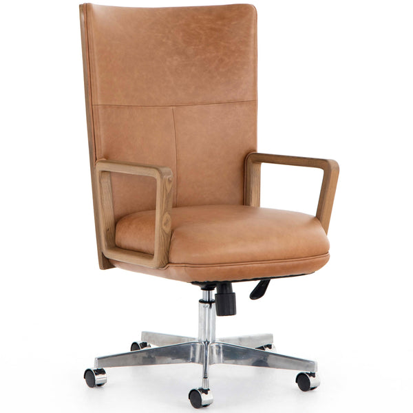 home fashion Cohen Leather Desk Chair Sonoma Butterscotch by Four Hands
