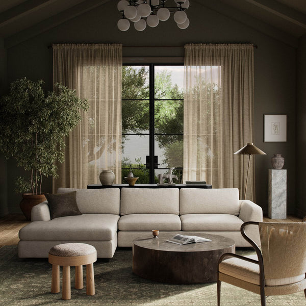 Home Fashion Colt 2 Piece Sectional Nomad Snow By Four Hands