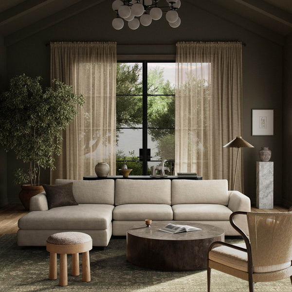 Home Fashion Colt 2 Piece Sectional Savoy Parchment By Four Hands