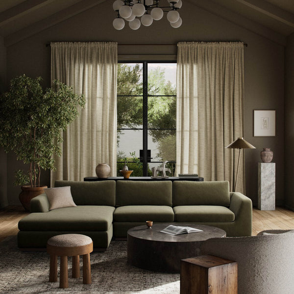 Home Fashion Colt 2 Piece Sectional Surrey Olive By Four Hands
