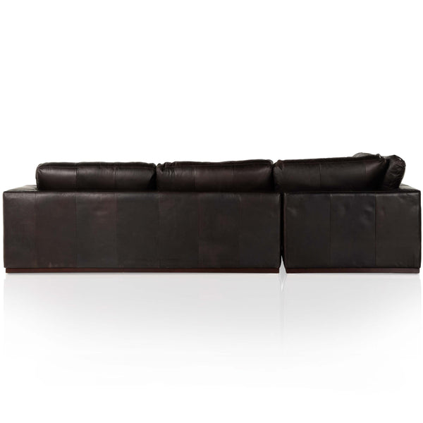Home Fashion Colt 3 Piece Leather Sectional Heirloom Cigar By Four Hands