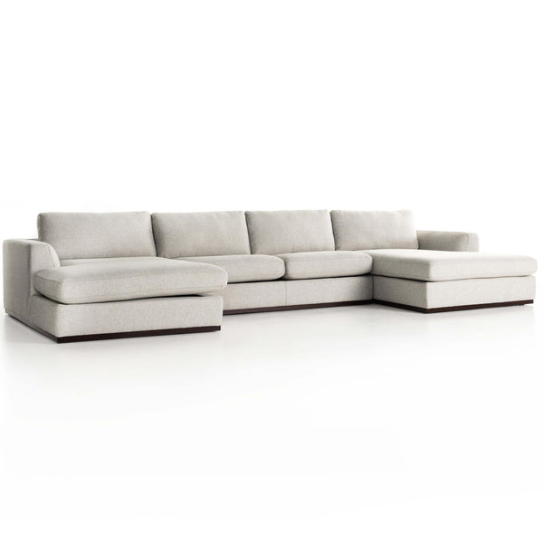 home fashion Colt 3 Piece U Sectional Aldred Silver by Four Hands