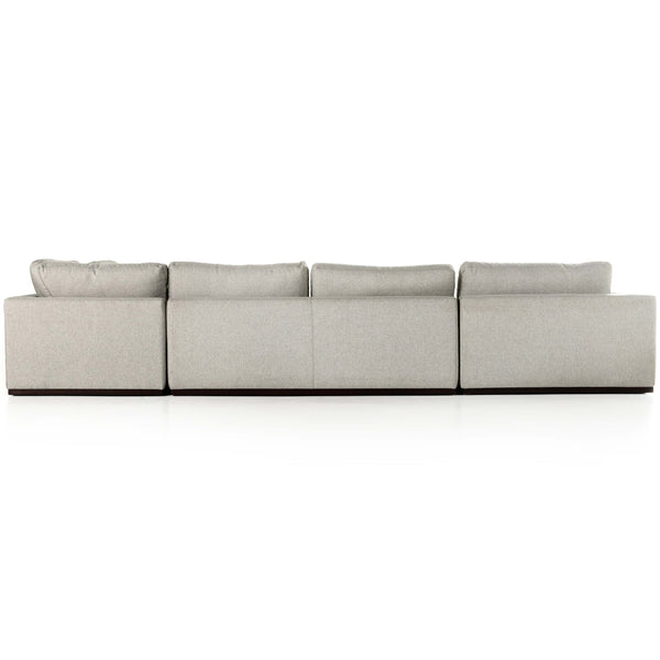 Home Fashion Colt 4 Piece Sectional Aldred Silver By Four Hands