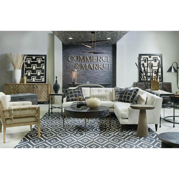 Home Fashion Commerce & Market Carved Round Cocktail Table