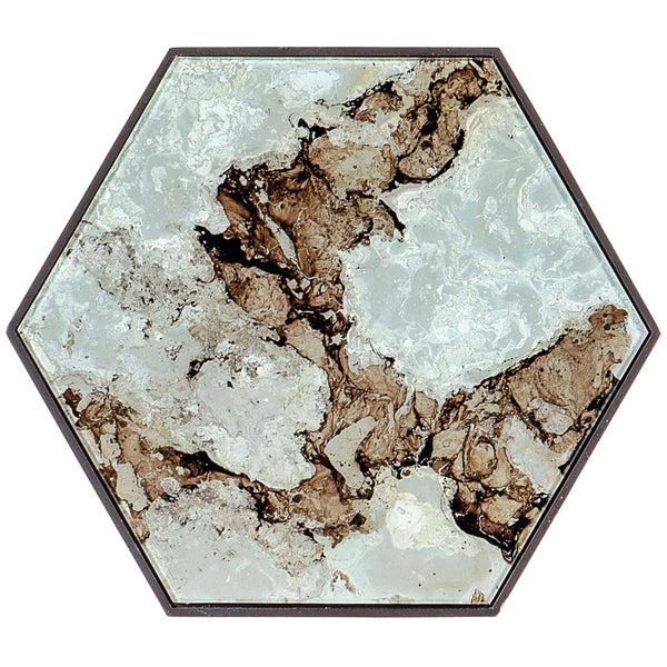 Home Fashion Commerce & Market Glass Top Accent Table