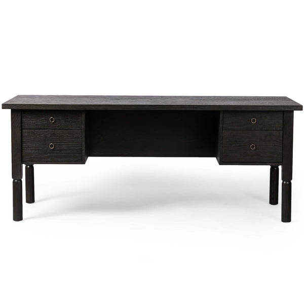 Home Fashion Concord Desk Charcoal Oak By Four Hands