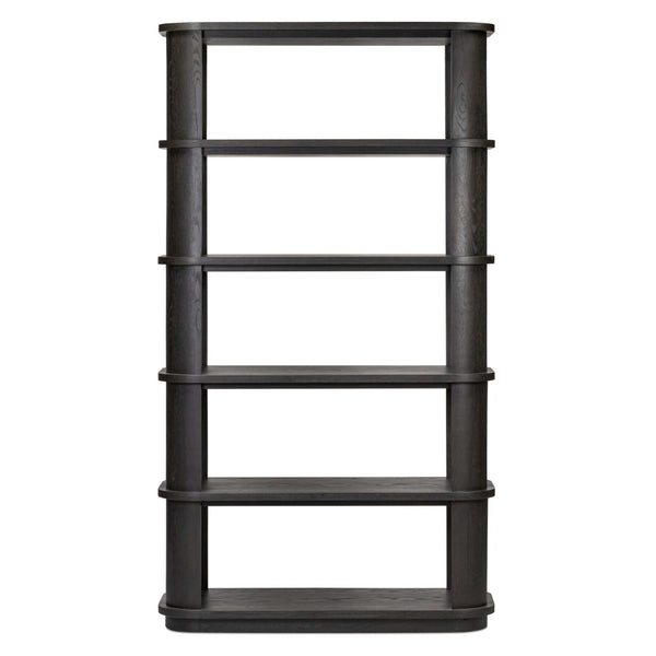 Home Fashion Connell Bookcase Worn Black By Four Hands
