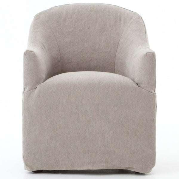 Home Fashion Cove Dining Chair Heather Twill Stone Set Of 2 By Four Hands