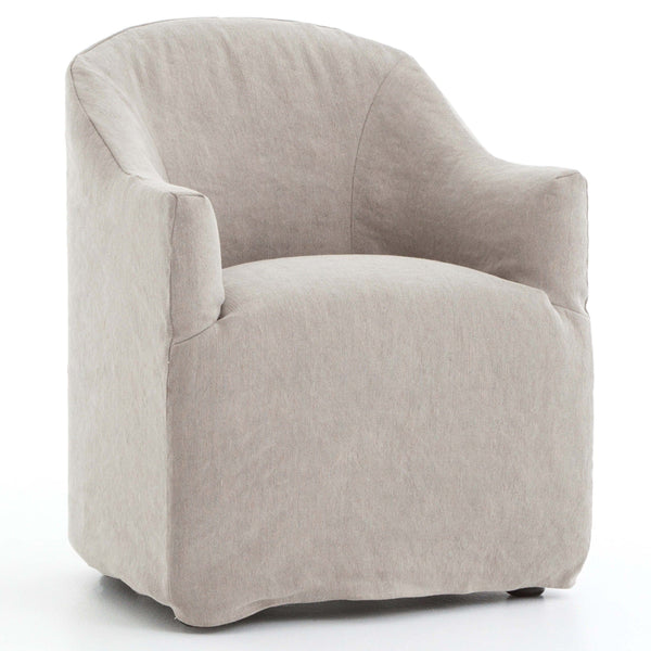 home fashion Cove Dining Chair Heather Twill Stone Set of 2 by Four Hands