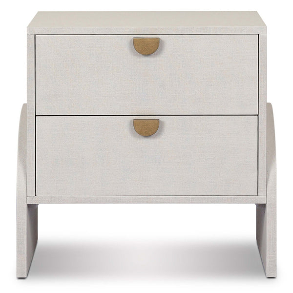 Home Fashion Cressida Nightstand Ivory Painted Linen By Four Hands