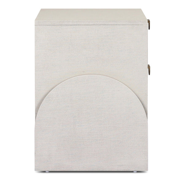 Home Fashion Cressida Nightstand Ivory Painted Linen By Four Hands