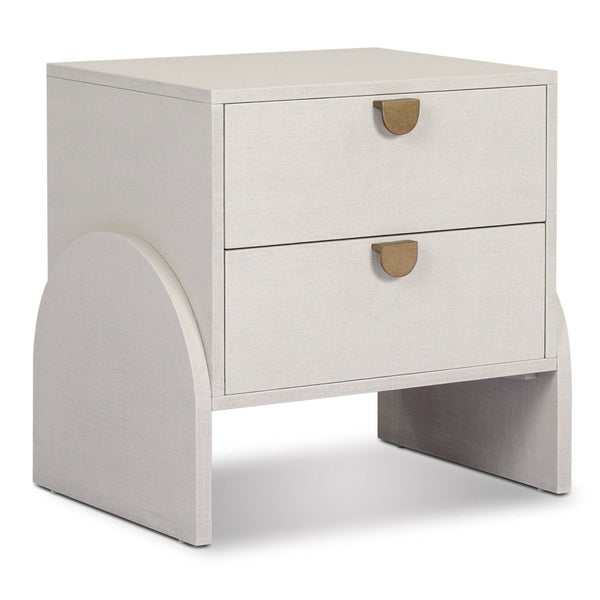 home fashion Cressida Nightstand Ivory Painted Linen by Four Hands