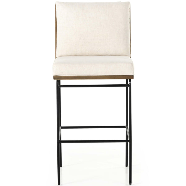 Home Fashion Crete Bar & Counter Stool Saville Flax By Four Hands