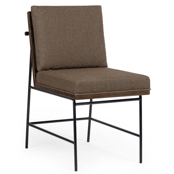 home fashion Crete Dining Chair Fiqa Boucle Cocoa Set of 2 by Four Hands