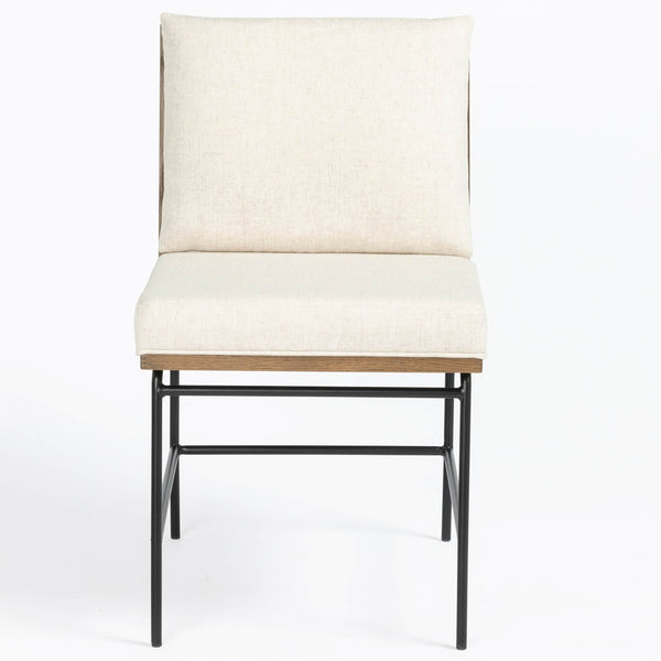 Home Fashion Crete Dining Chair Savile Flax / Brown Frame Set Of 2 By Four Hands