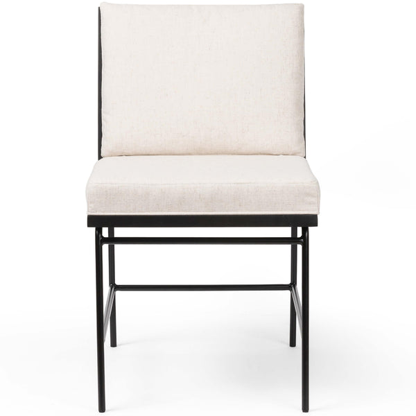 Home Fashion Crete Dining Chair Saville Flax / Black Frame Set Of 2 By Four Hands