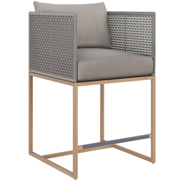 home fashion Crete Outdoor Counter Stool Palazzo Taupe