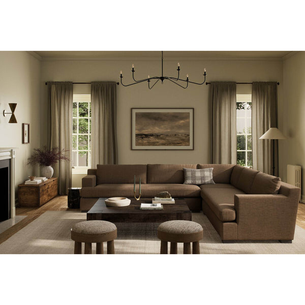 Home Fashion Crispin 3 Piece Sectional Nomad Mushroom By Four Hands