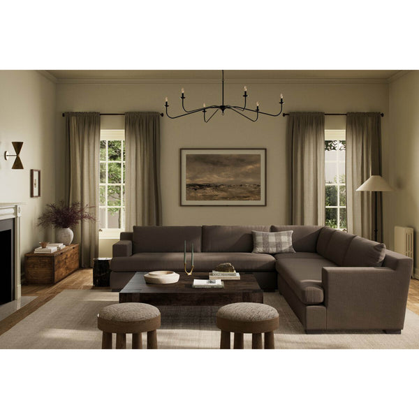 Home Fashion Crispin 3 Piece Sectional Savoy Coffee By Four Hands