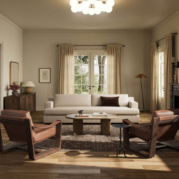 Home Fashion Crispin Sofa Nomad Marshmallow By Four Hands