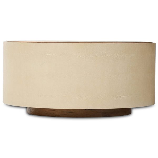 Home Fashion Crosby Round Coffee Table Light Cream By Four Hands