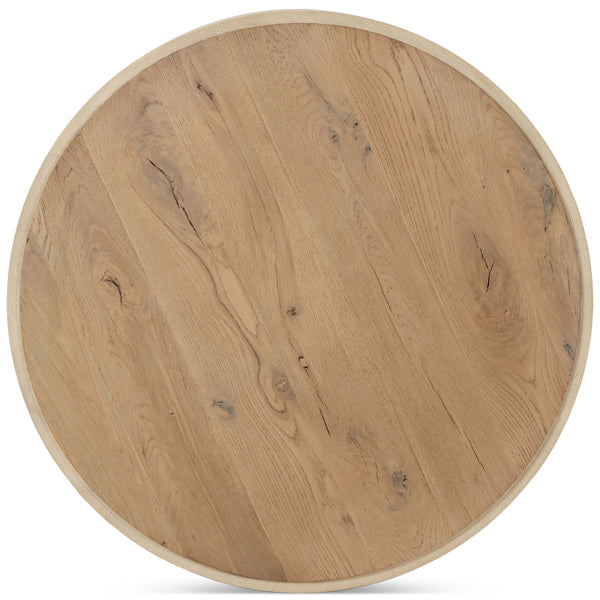 Home Fashion Crosby Round Coffee Table Light Cream By Four Hands