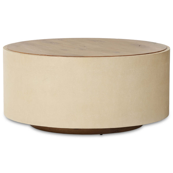 home fashion Crosby Round Coffee Table Light Cream by Four Hands