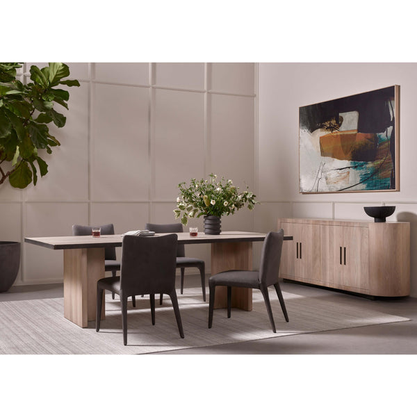 Home Fashion Cross Dining Table Ashen Walnut By Four Hands