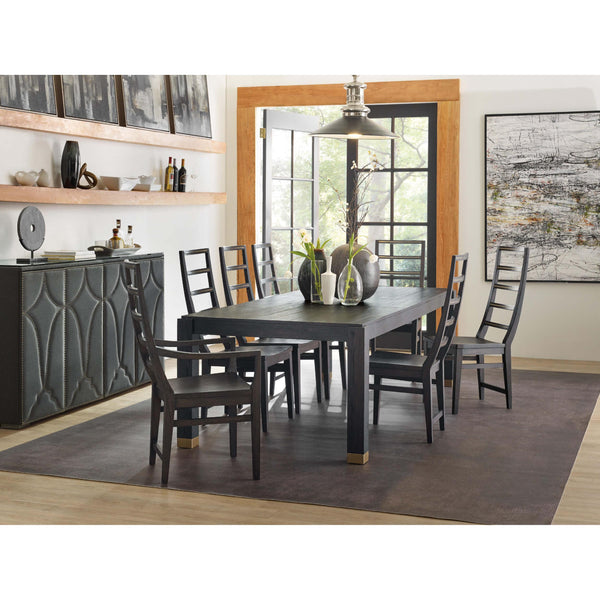 Home Fashion Curata Rectangular Dining Table Deep Brown