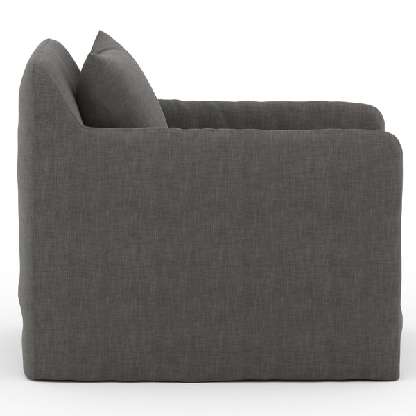 Home Fashion Dade Outdoor Swivel Chair Charcoal By Four Hands