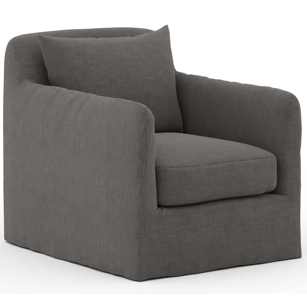 home fashion Dade Outdoor Swivel Chair Charcoal by Four Hands