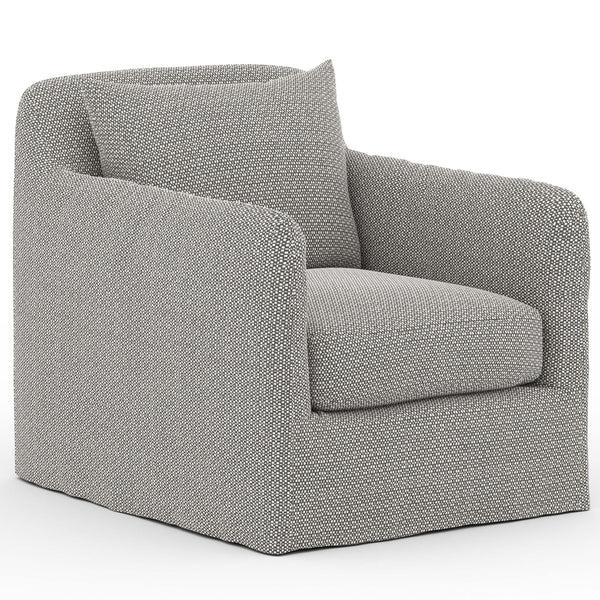 home fashion Dade Outdoor Swivel Chair Faye Ash by Four Hands