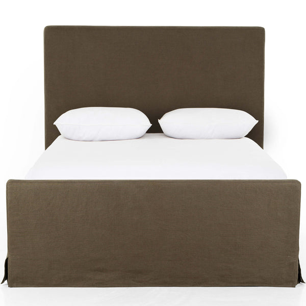 Home Fashion Daphne Slipcover Bed Brussels Coffee By Four Hands