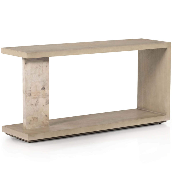 home fashion Darian Console Table White Mahogany by Four Hands
