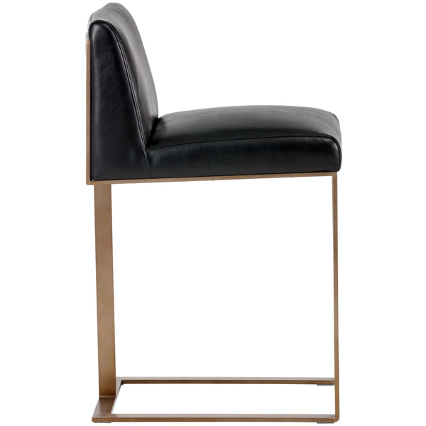 Home Fashion Dean Bar & Counter Stool Cantina Black/Antique Brass