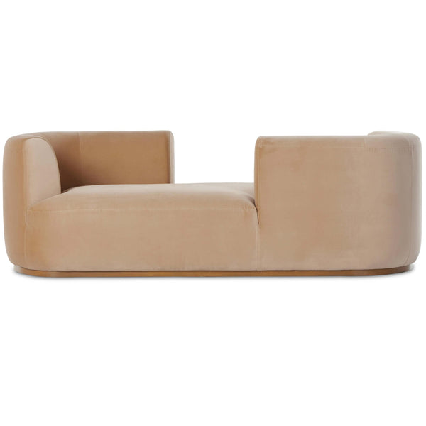 Home Fashion Deandra Tete A Tete Chaise Surrey Camel By Four Hands