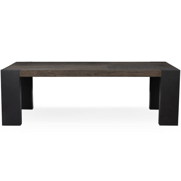 Home Fashion Deaven Rectangular Dining Table Dark Wood